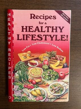Recipes For A Healthy Lifestyle Spiral Bound Cookbook Vintage Recipes 1996